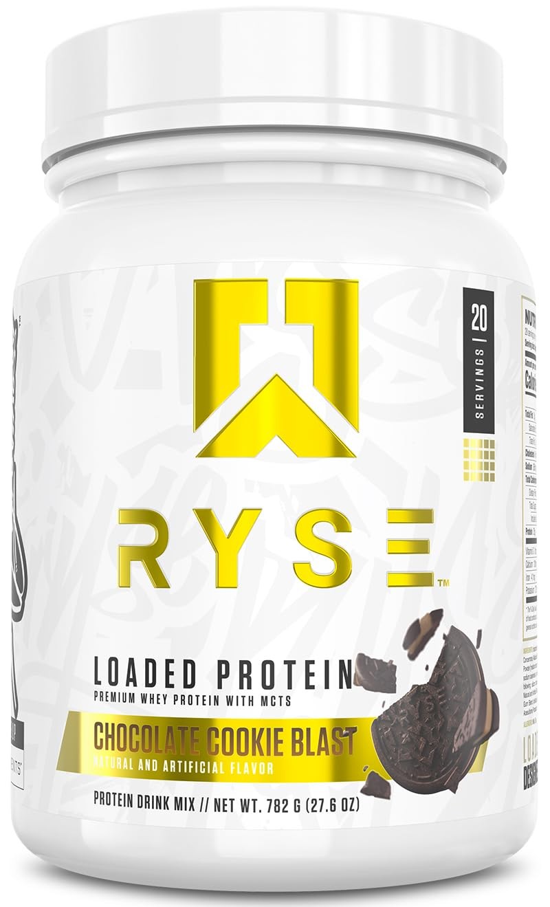 RYSE Loaded Protein Powder Chocolate Cookie Blast 25g Whey Protein Isolate …