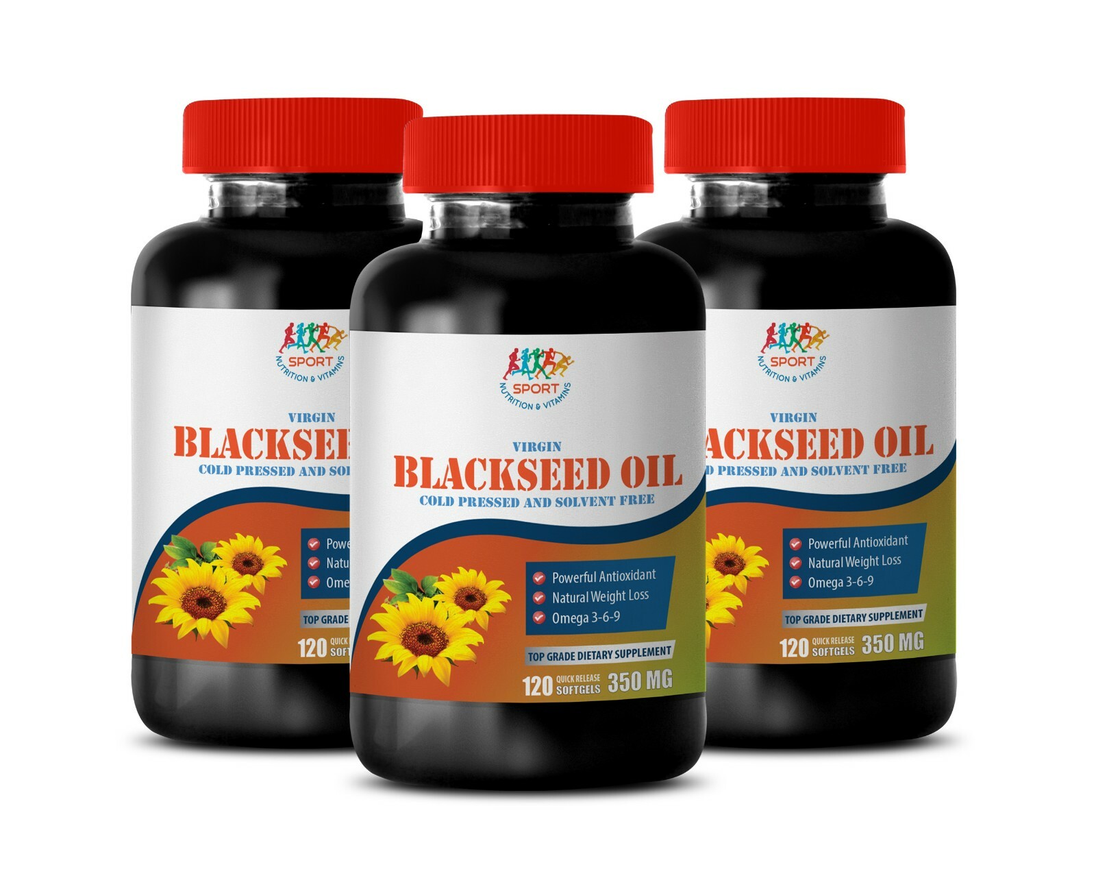 anti inflammation swelling – BLACK SEED OIL – cholesterol lower formula 3 BOTTLE
