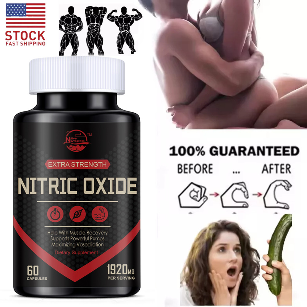 Extra Strength Nitric Oxide Supplement 3X Strength L Arginine, Citrulline Malate
