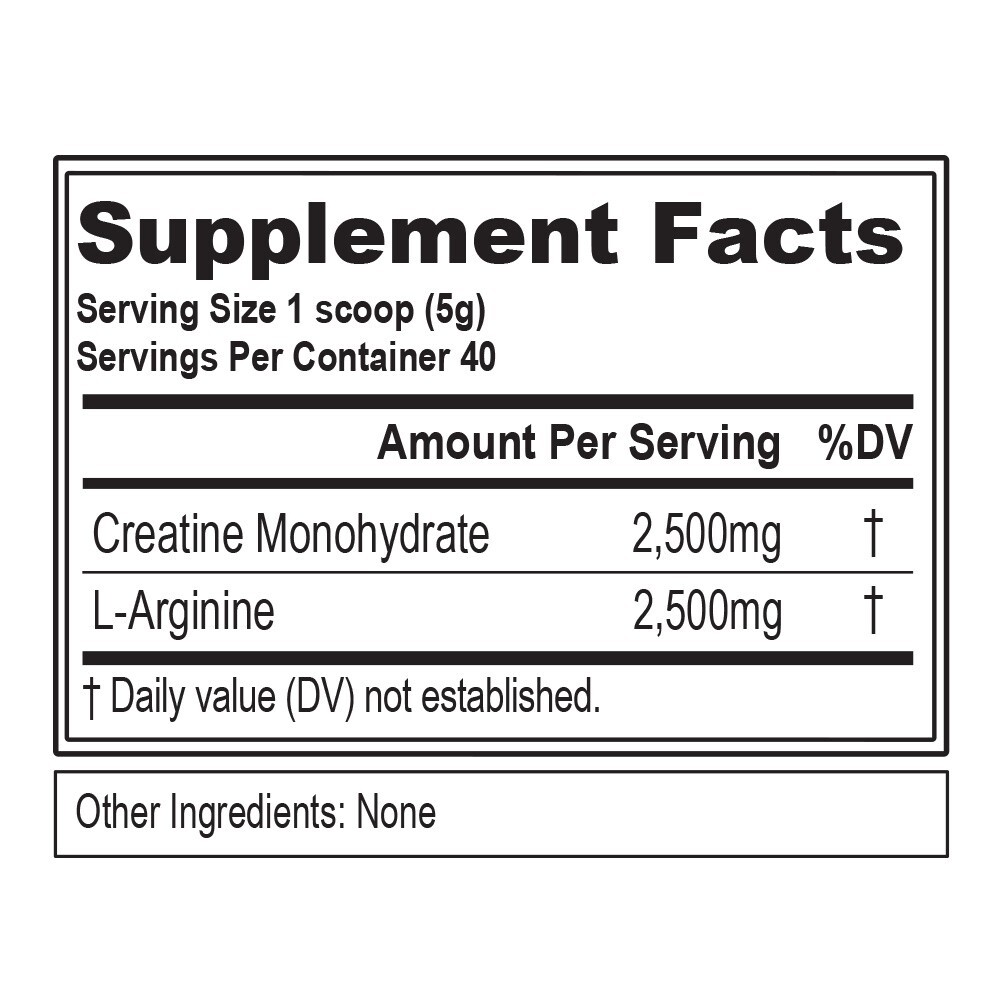 Evlution Nutrition Creatine + L-Arginine – Vascularity Support – 40 Servings