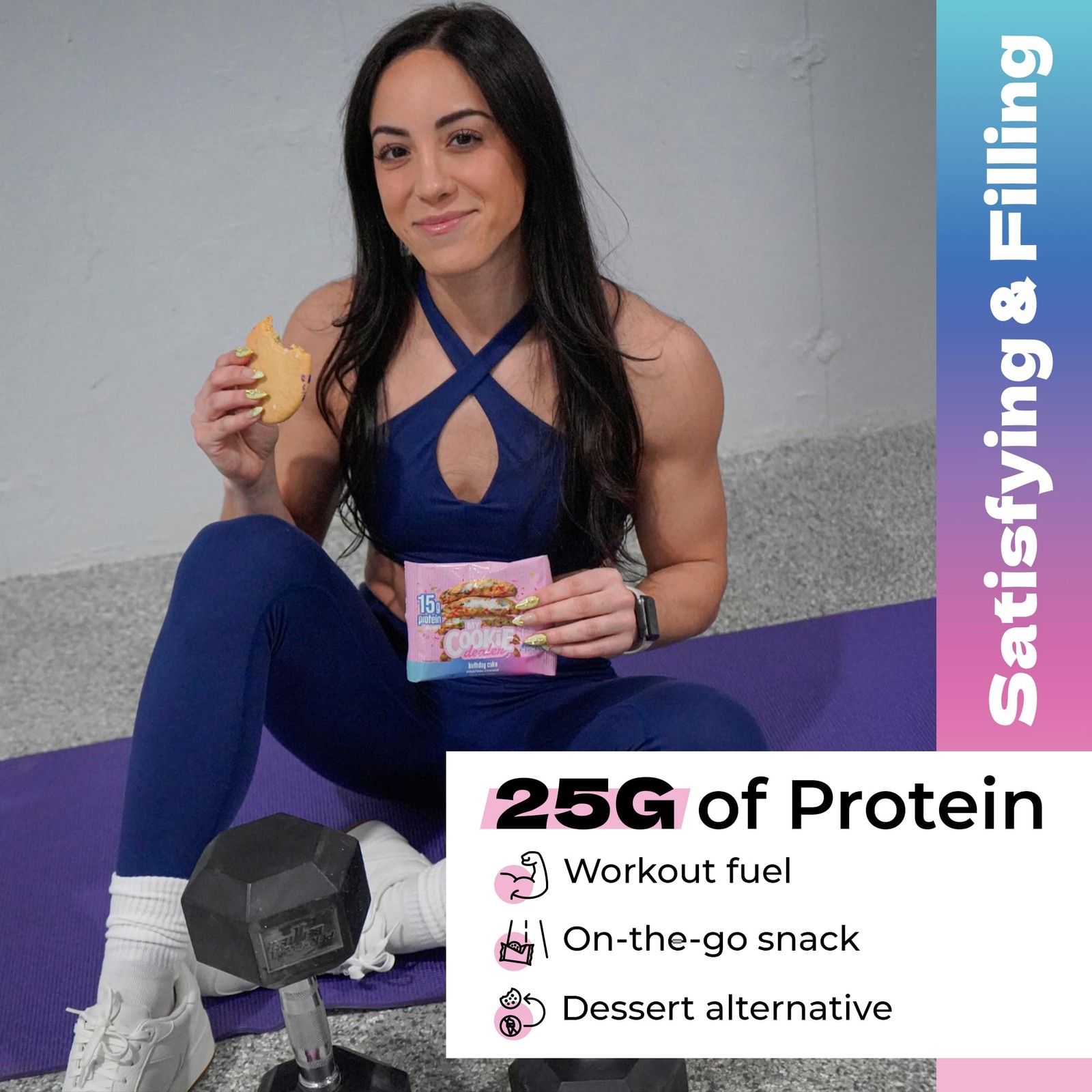 My Cookie Dealer My Dealer Protein Cookies Birthday Cake 12-Pack – 25G Of