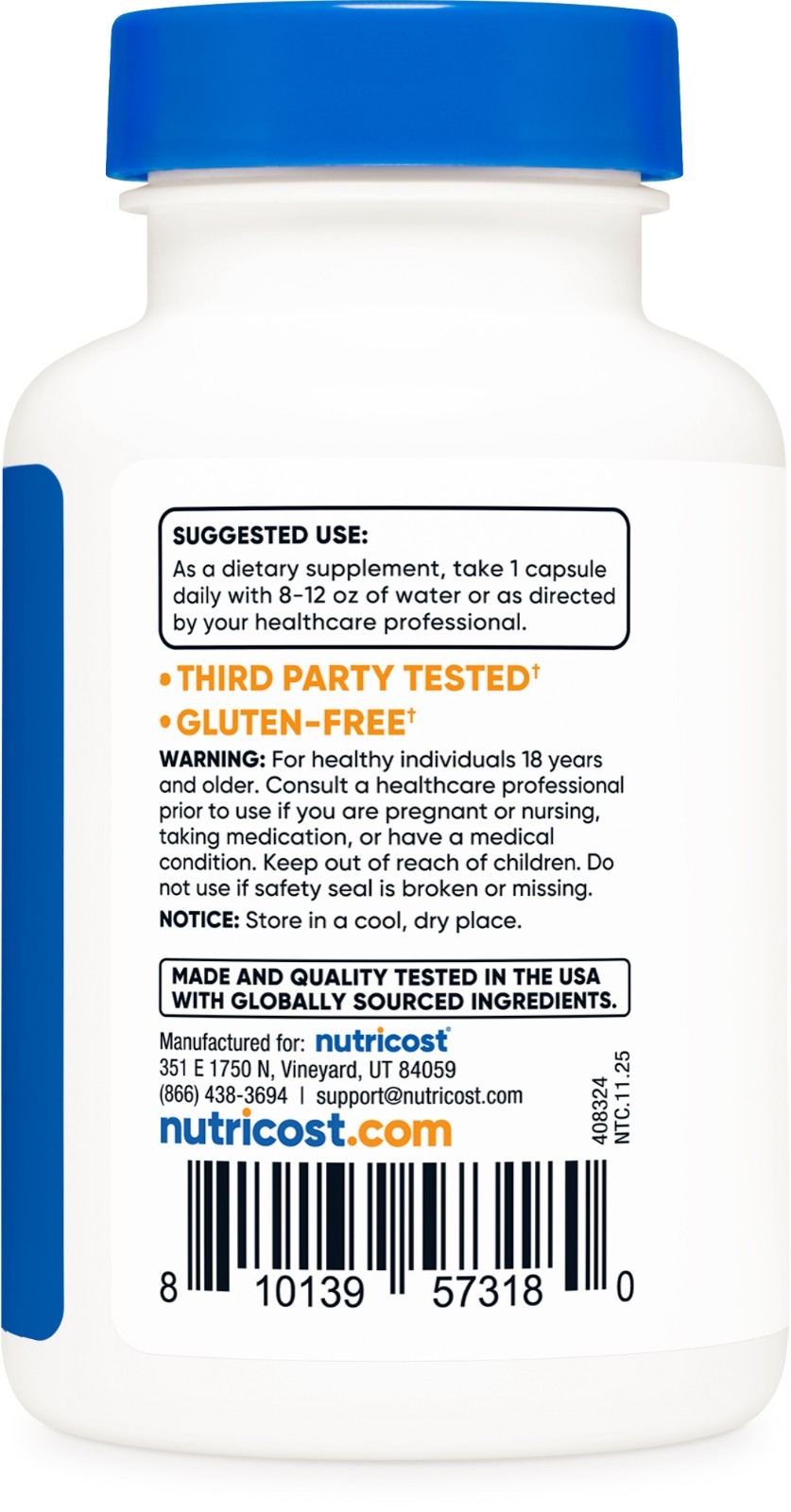 Nutricost Bioperine (Black Pepper Extract), 10mg Per Serving, 120 Capsules