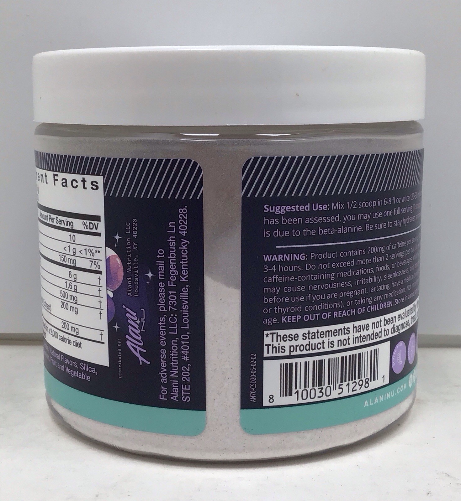2X ALANI NU PRE-WORKOUT COSMIC STARDUST 20 SERVINGS EACH EXP 08/2026+ SEALED