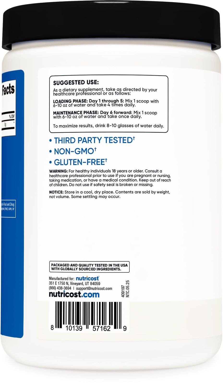Nutricost Creatine Monohydrate Micronized Powder 500 Gram (Pack of 1), No