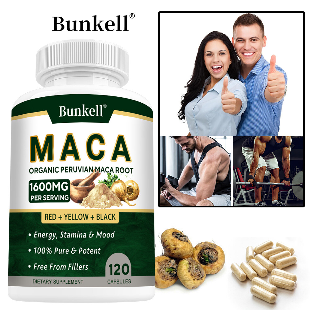 Organic Maca Capsules – Peruvian Naturals Maca Root Powder for Men & Women
