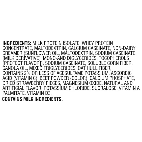 Muscle Milk Genuine Protein Powder Strawberries Crème 32G Protein 30.9oz 1.93 LB