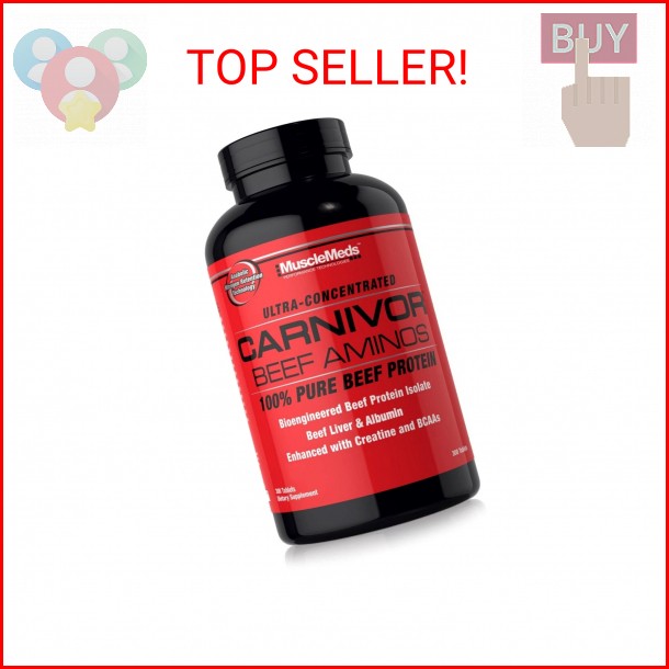 MuscleMeds Carnivor Beef Aminos, Beef Protein Isolate, Beef Liver, Beef Albumin,