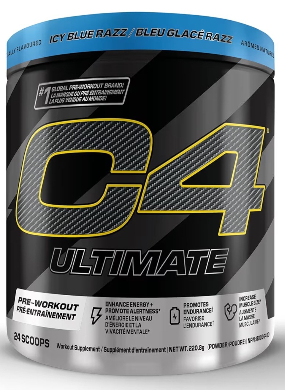 Vega Sport Pre-Workout Berry + C4 Ultimate Icy Blue Razz 64 Servings
