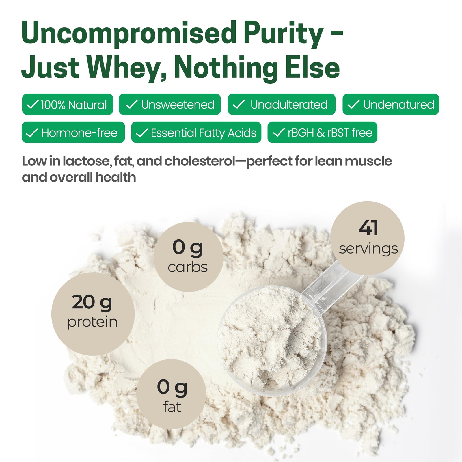 Z Natural Foods Ultra Whey Protein Isolate Powder – Pure, Unflavored, Unsweet…