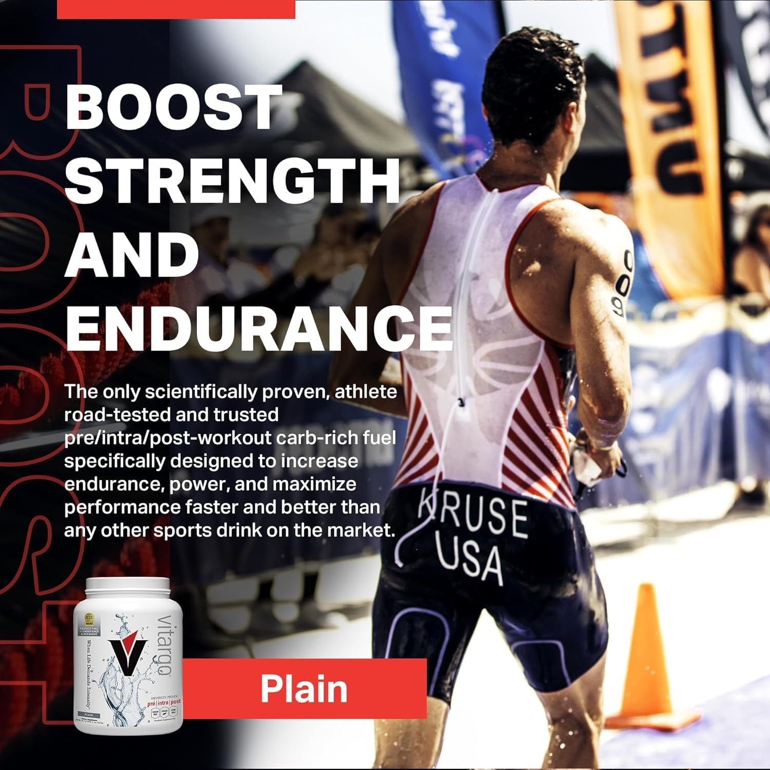 Vitargo Carbohydrate Powder, 2X Faster Absorbing, 4.4 LB Plain, Pre, Intra & …