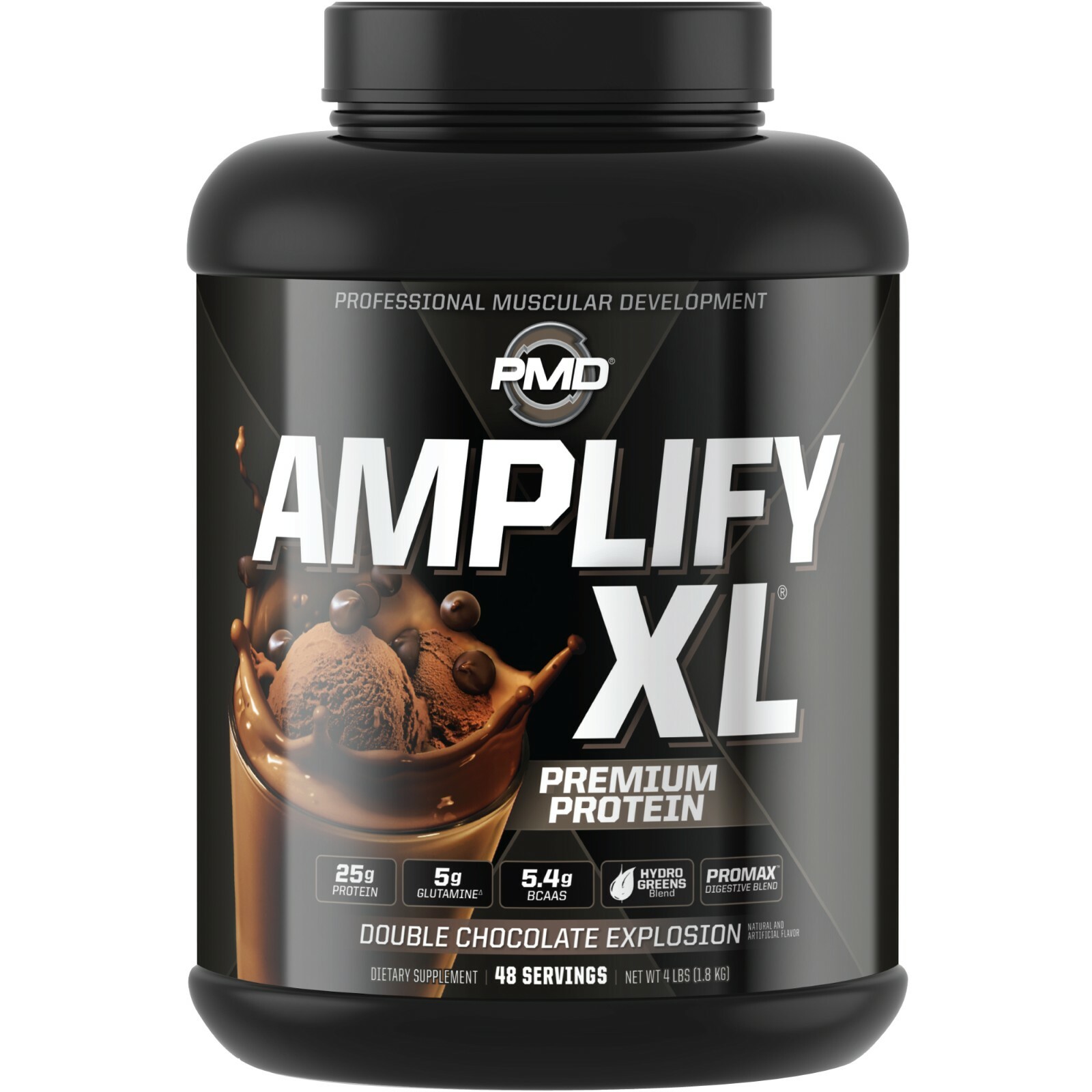 AMPLIFY XL Protein Matrix – Strength & Recovery – Double Chocolate – 48 Servings
