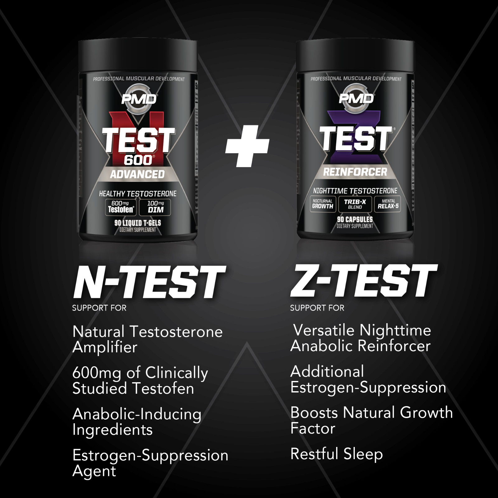 FLEX STACK ADVANCED – Muscle, Recovery, N-TEST 600/Liquid T-Gels/Z-TEST 90 Caps