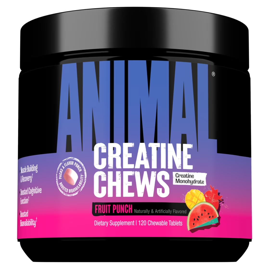 Creatine Chews – 5G Creatine Monohydrate, Fast-Absorbing, No Mess Powder-Free –