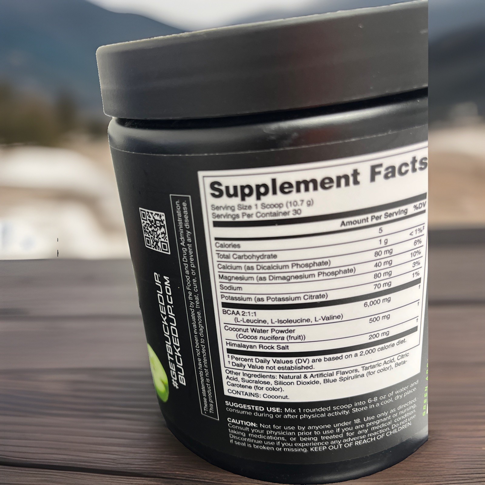 BUCKED UP ORIGINAL BCAA 2:1:1 APPLEJACKD – 30 SERVINGS- EXP 11/27 -321G -11.3OZ