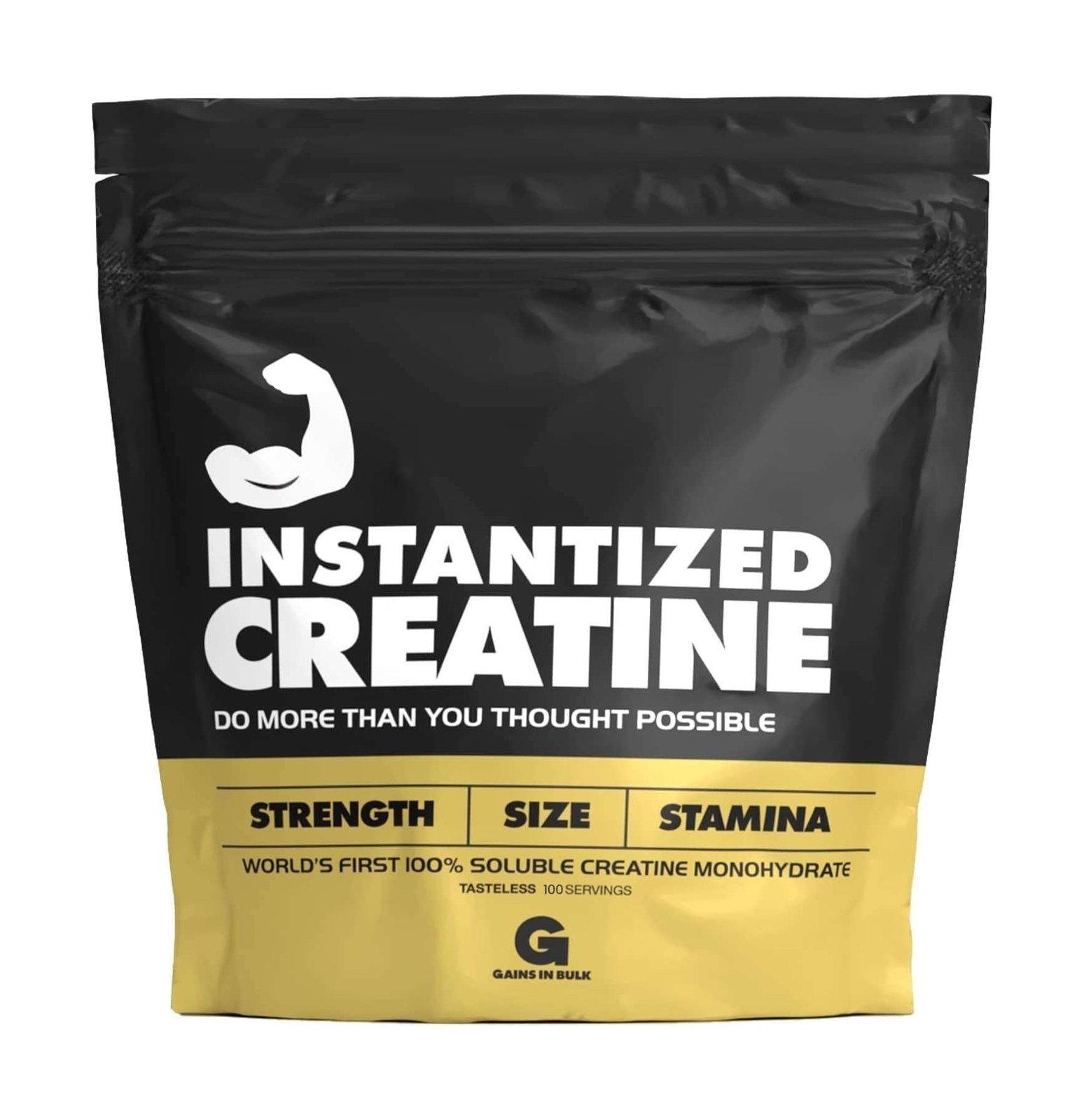Instantized Creatine Monohydrate Gains in Bulk, Worlds First 100% Soluble Cre…