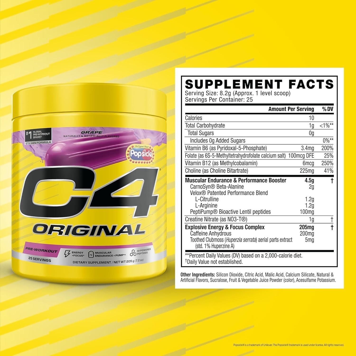 Maximize Performance with C4 Pre Workout – 200mg Caffeine, 25 Servings