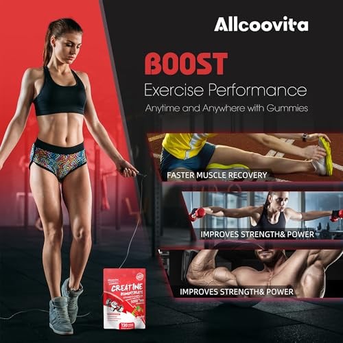 Creatine Monohydrate Gummies 5000mg 120ct Muscle Strength Energy