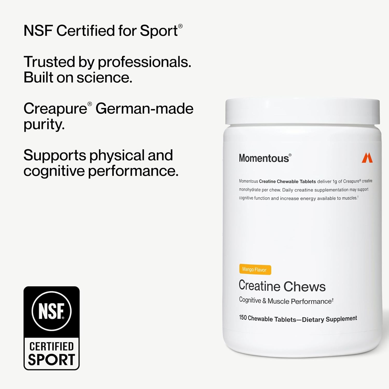 Creatine Chews – Creapure Creatine Monohydrate – Supports Strength, Lean Muscle,