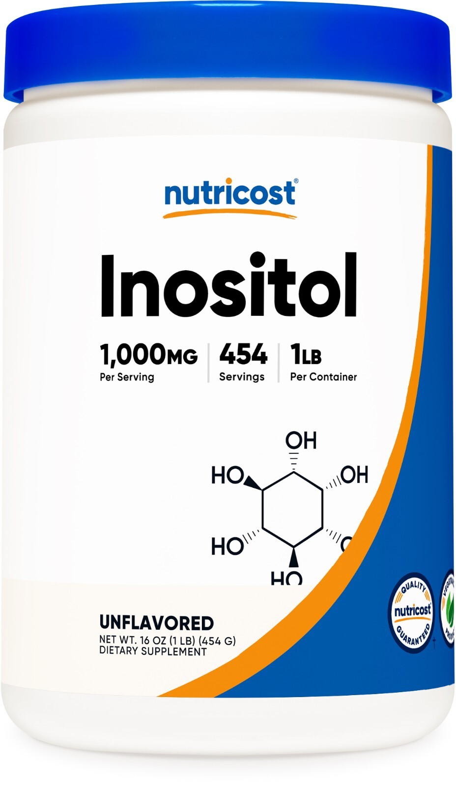 Nutricost Inositol Powder 1LB (454 Grams) – Gluten Free, Non-GMO