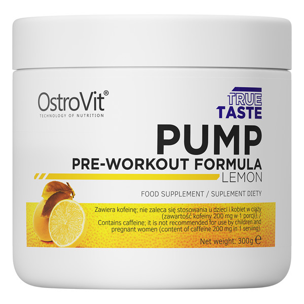 OstroVit PUMP Pre-Workout Formula 300 g-10,58 oz 4 flavors, Nitric Oxide