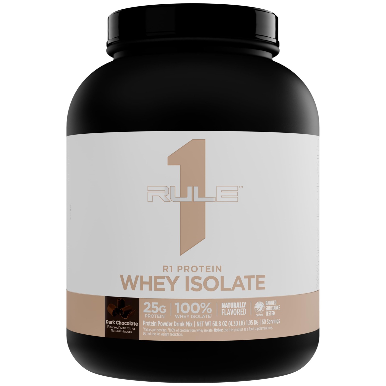 Rule 1 Naturally Flavored R1 Protein Whey Isolate Clean Formula with 25g Pro…