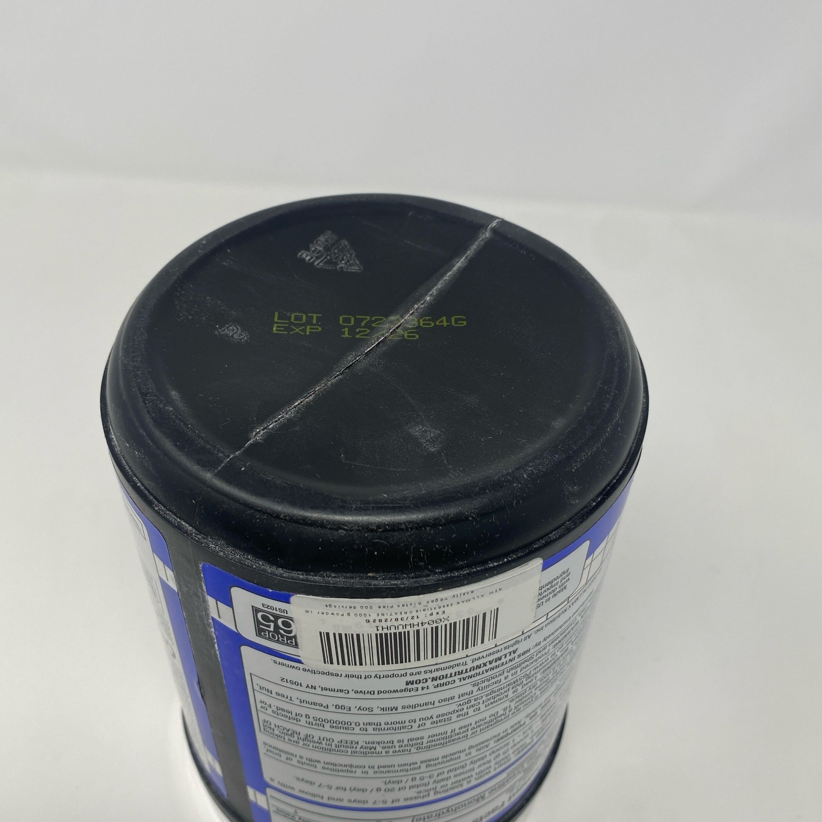 Allmax Creatine Monohydrate 1000g Blue/Silver Jar – Unflavored