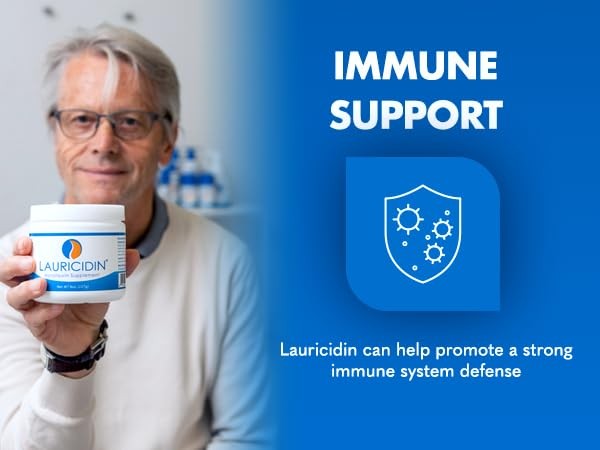 Lauricidin The Original Monolaurin Supplement 3000mg per Serving 227g Jar Immune