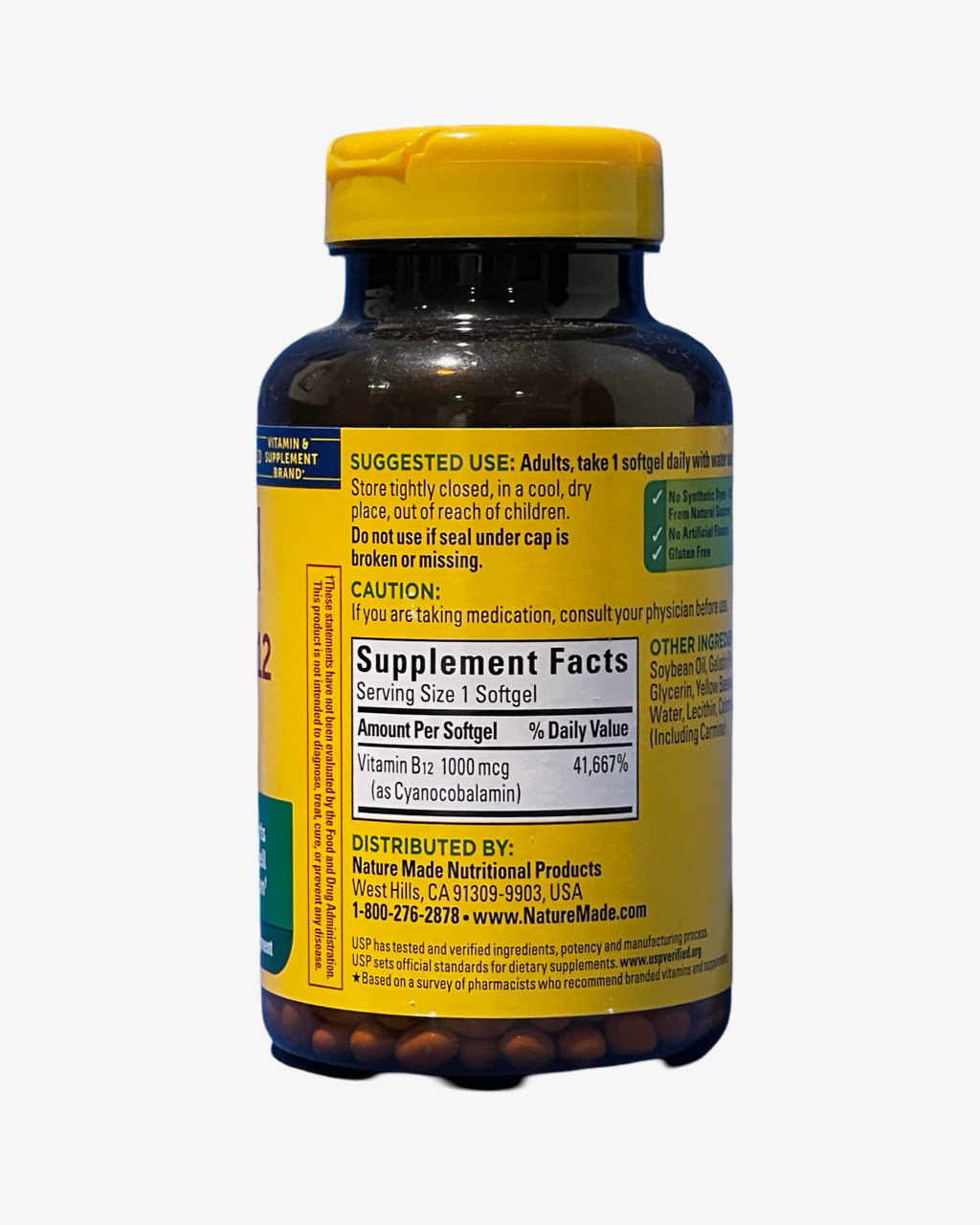 Nature Made Vitamin Supplement B12 1000mcg. 400 Softgels