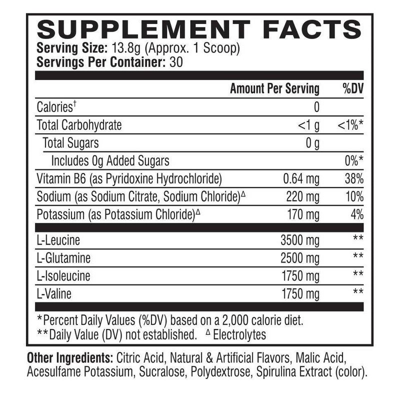 Xtend Elite Recovery Supplement Powder – Blue Raspberry Ice, 30 Servings