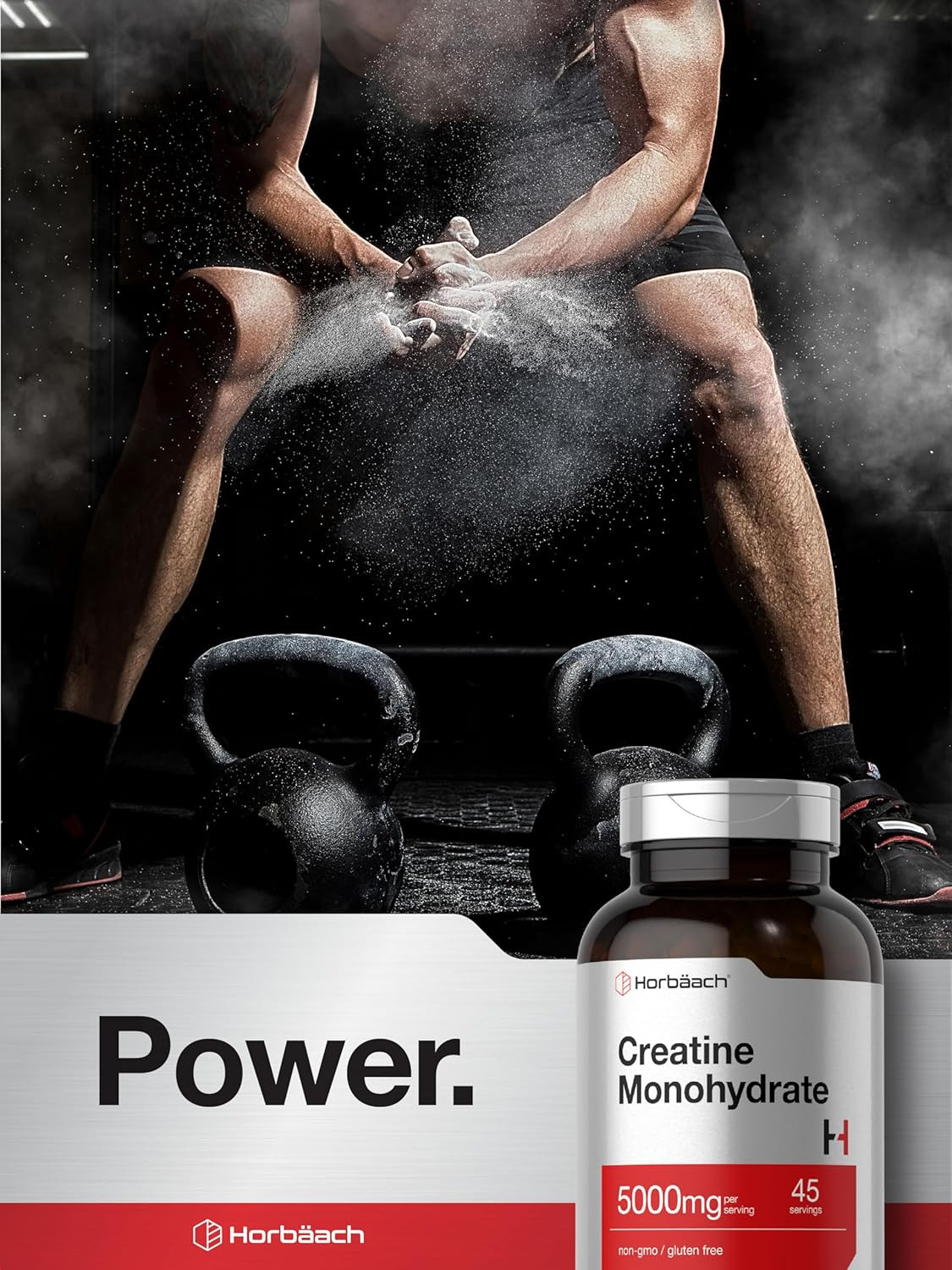 Creatine Monohydrate | 5G | 225 Capsules | Non-Gmo, Gluten Free Supplement