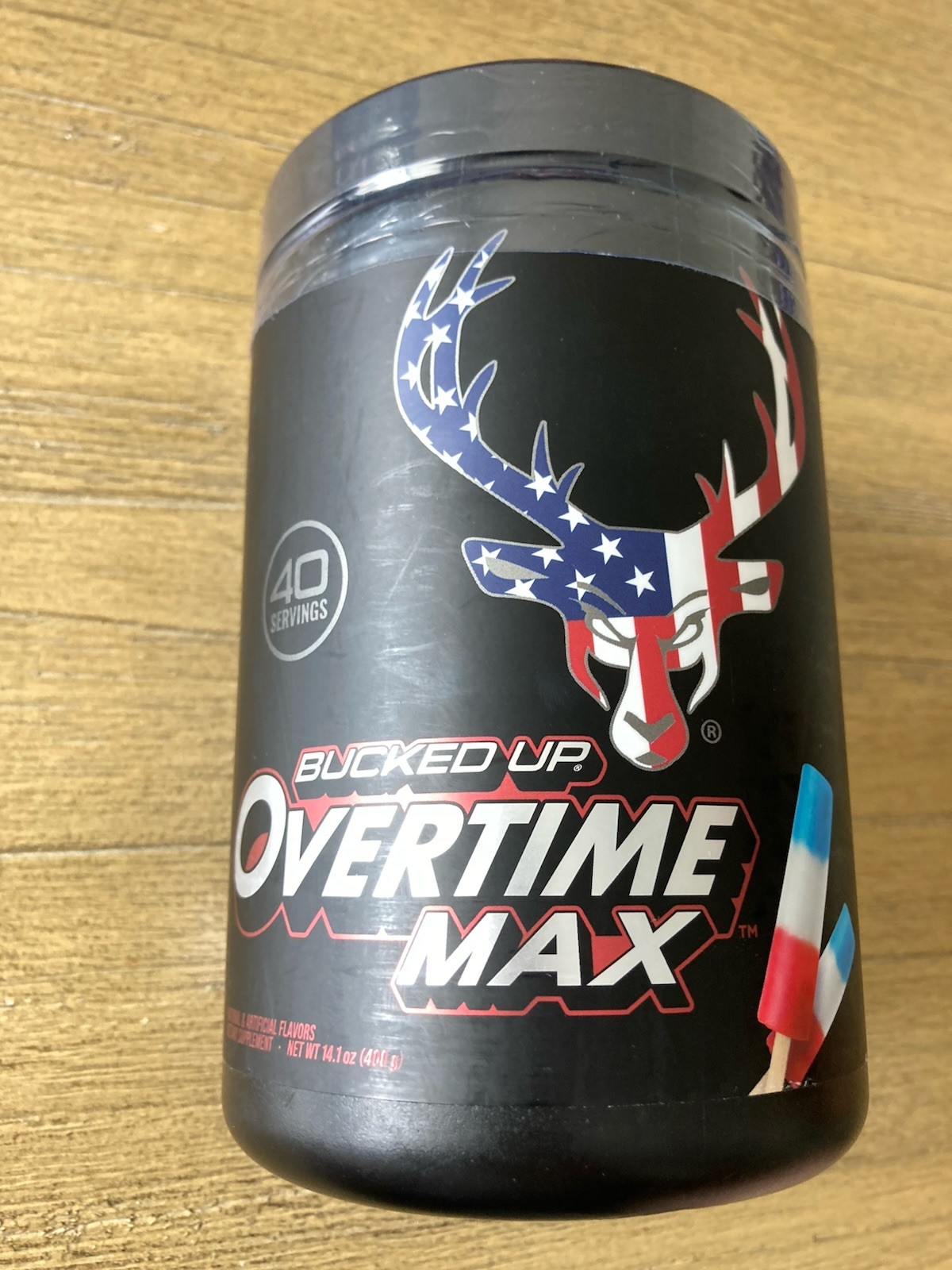 BUCKED UP OVERTIME MAX ROCKET POP PRE-WORKOUT NOOTROPIC 40 SERVINGS NEW