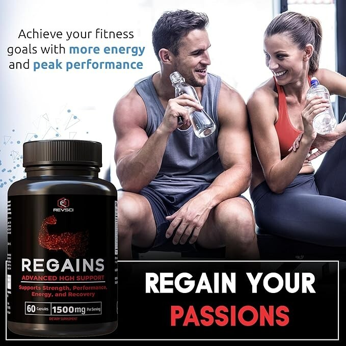 Regains HGH Supplements for Men & Women – Natural GH Boost, HGH Human Growth …