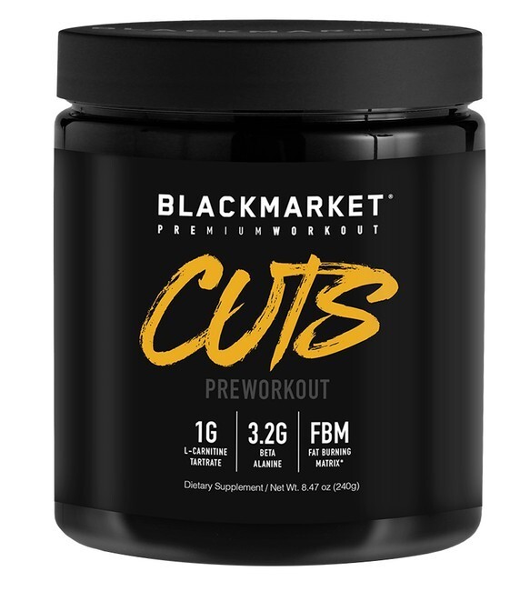 BLACKMARKET LABS CUTS pre workout Black Market MYSTERY FLAVOR WE PICK THE FLAVOR