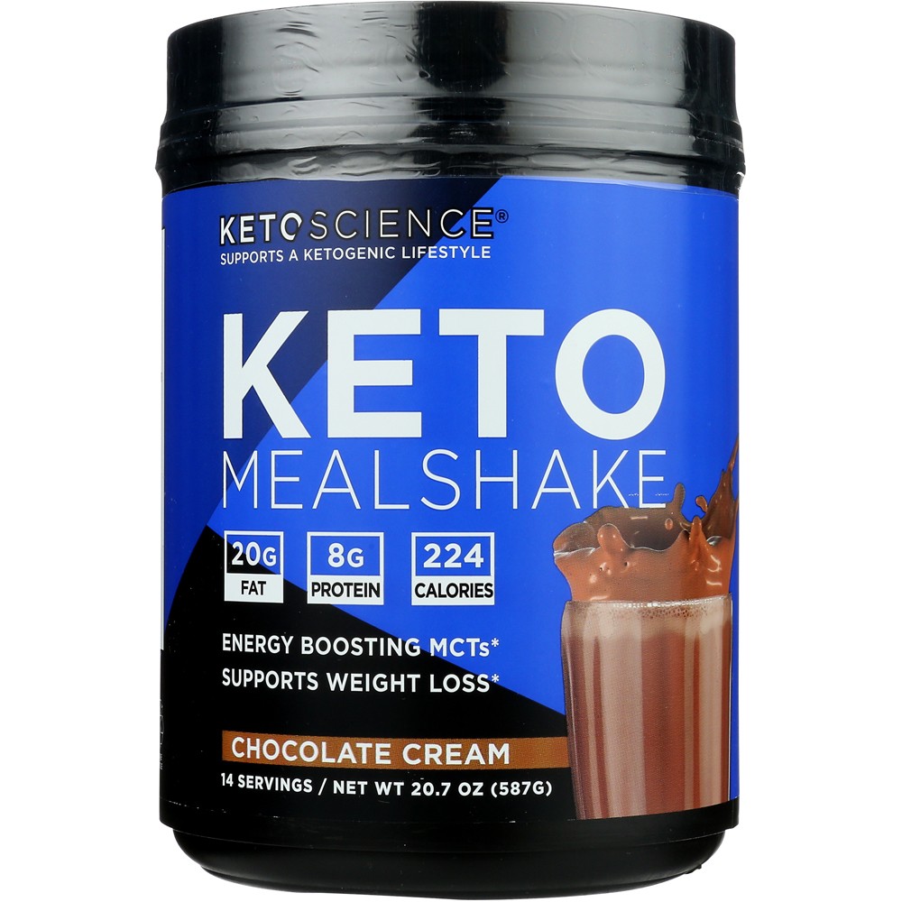 Keto Science Chocolate Cream Meal Shake Powder Ketogenic 20G 1 Pack