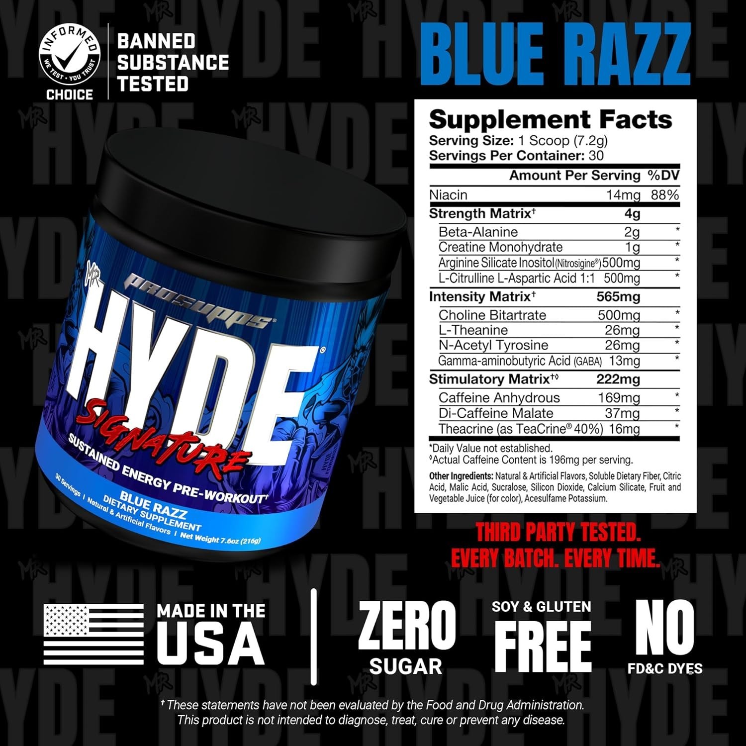Elevate Your Workouts: Mr. Hyde Pre-Workout Powder with Creatine & Caffeine