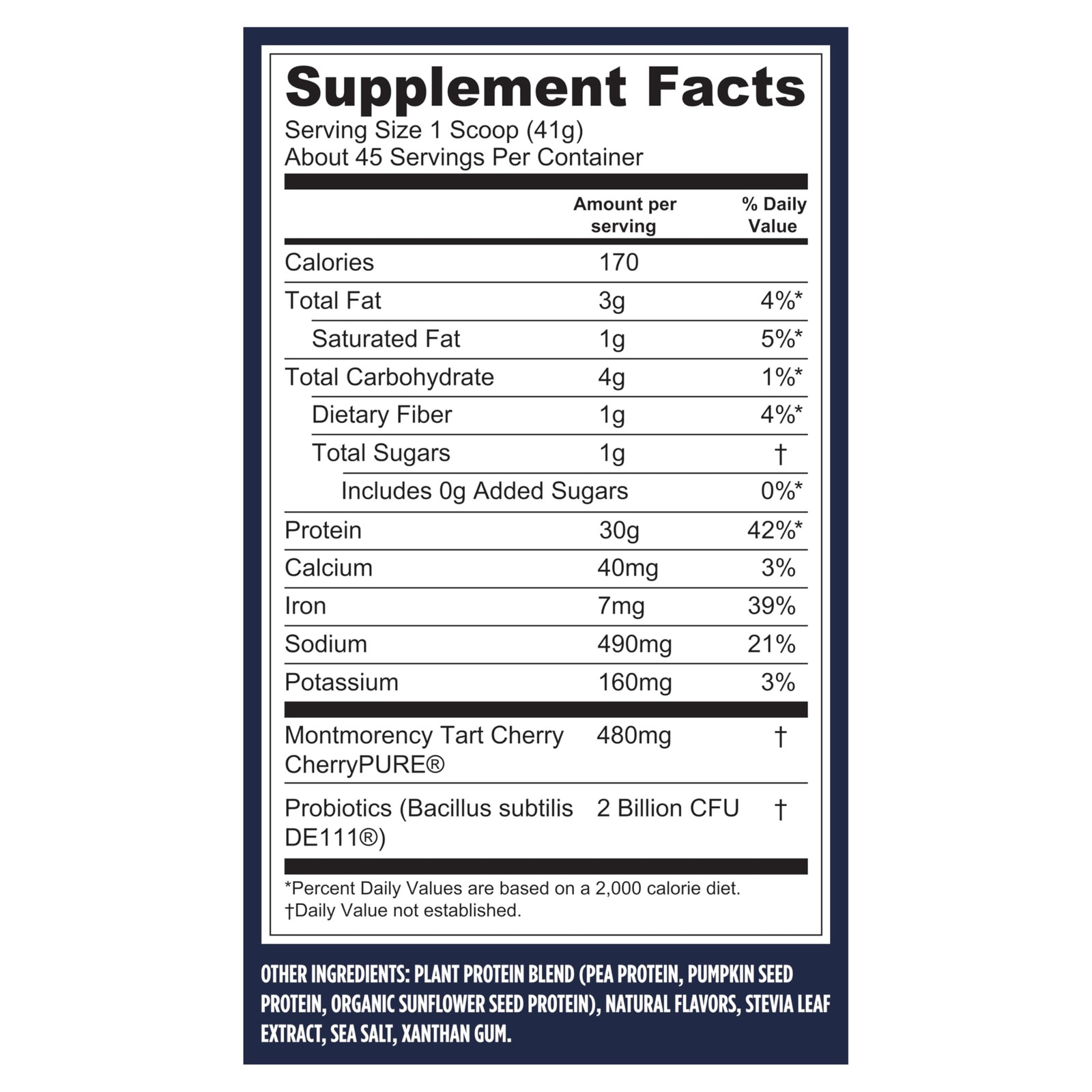Vega Sport Vegan Protein Powder + Recovery – 30g Plant Based Protein per