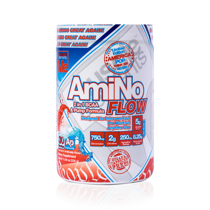 Muscle Elements Amino Flow BCAA 2:1:1 Electrolytes AMERICA POP (30 Servings)