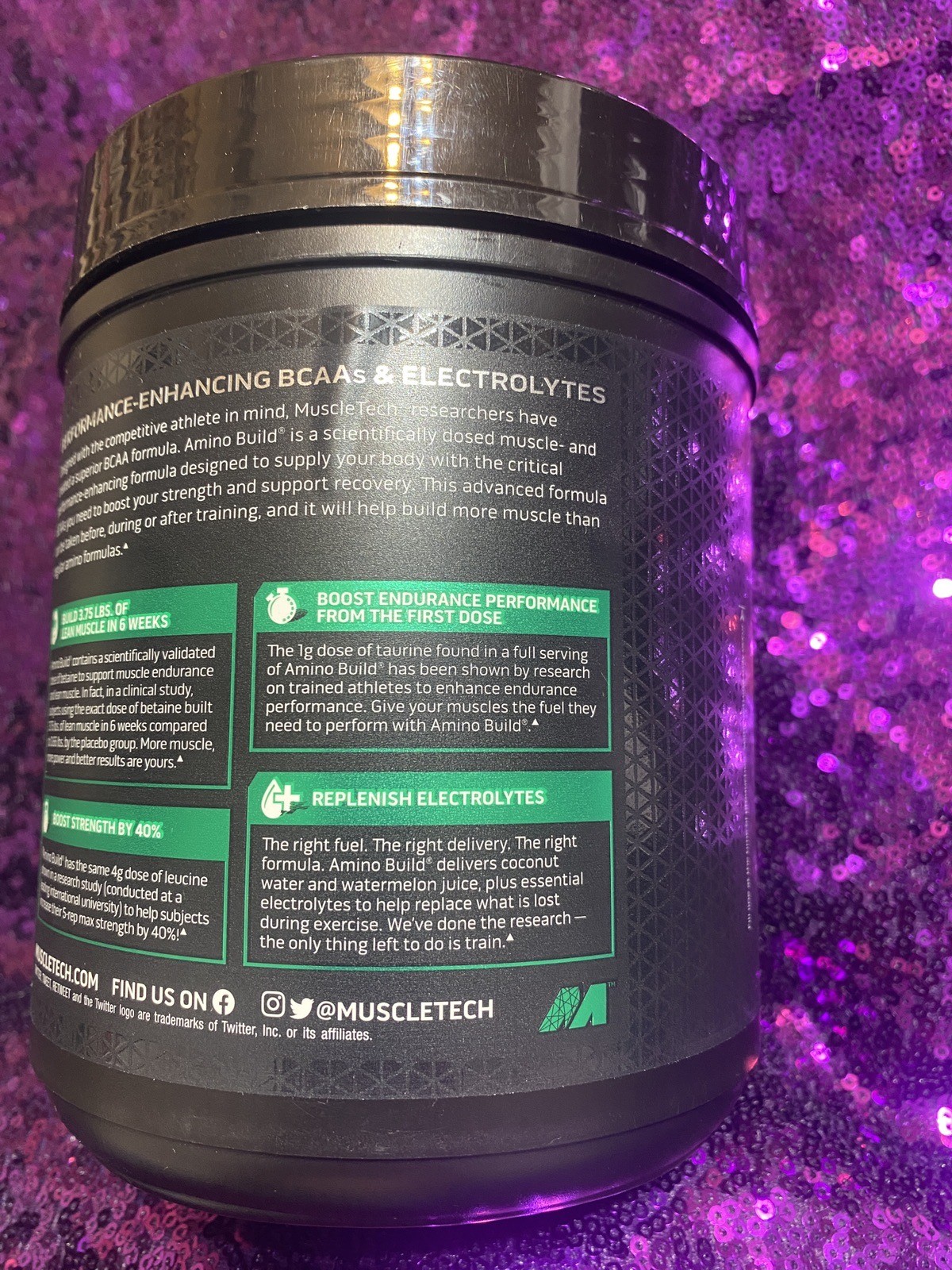 2-Pack MuscleTech BCAA Powder -Men & Women Strawberry Watermelon Boosts Strength