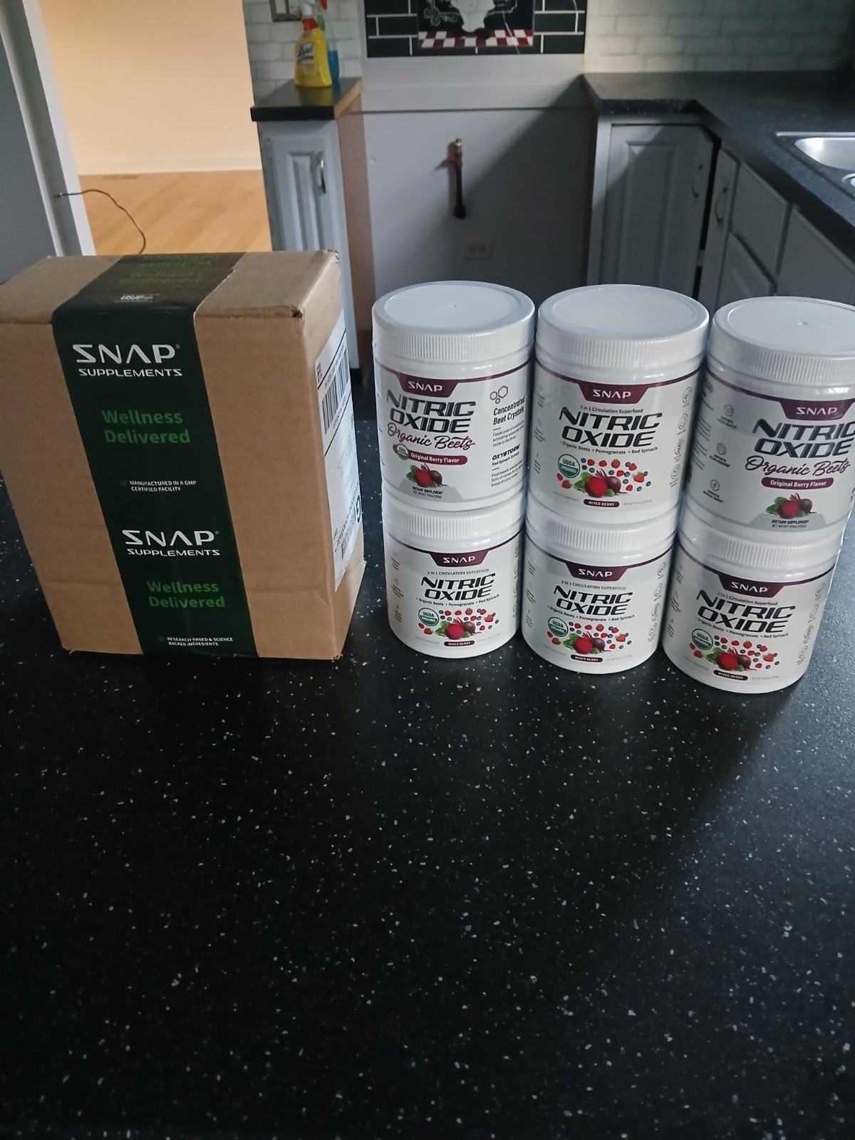 Snap Supplements Nitric Oxide Amino Acid Beet Root Powder – 8.8 fl oz
