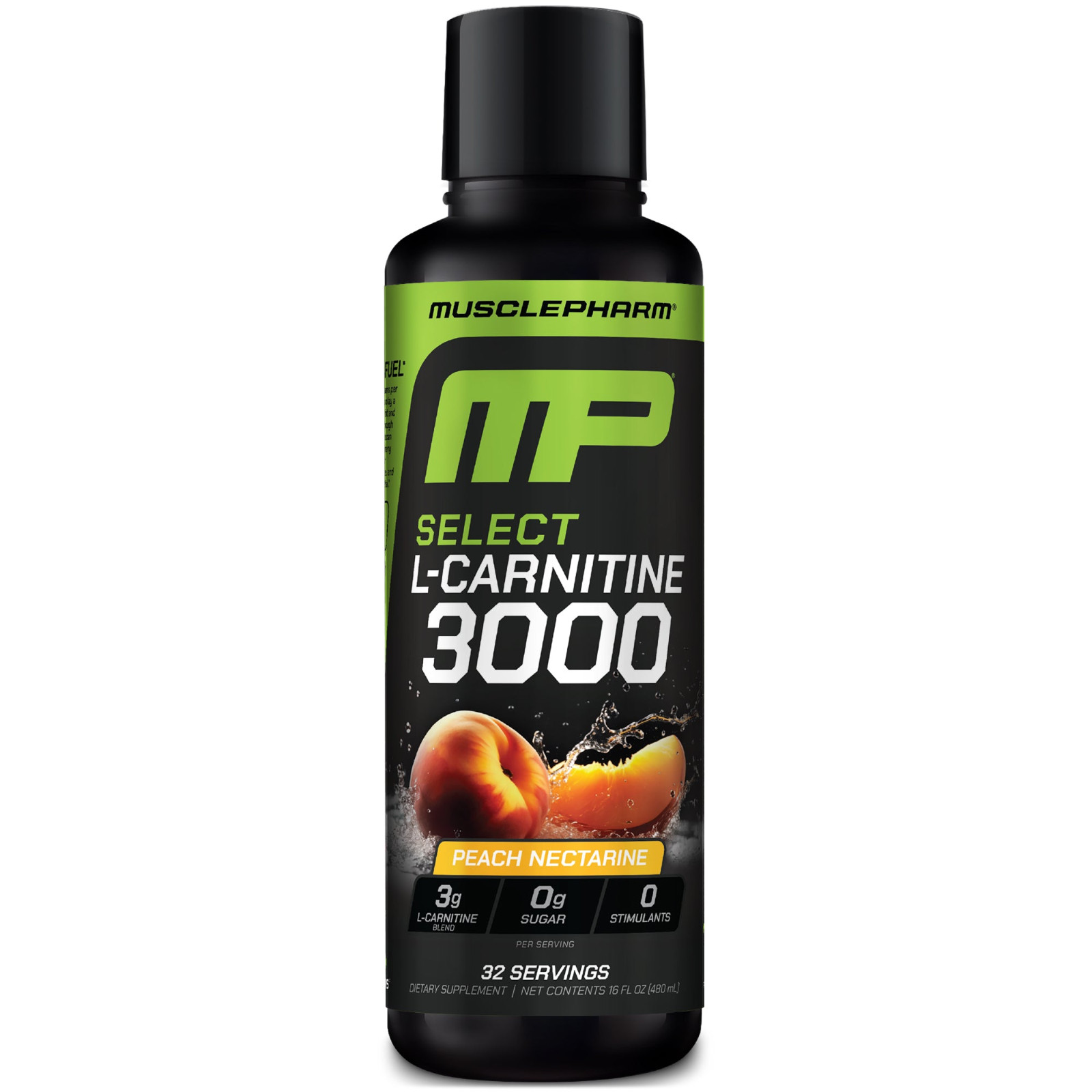MUSCLEPHARM SELECT L-CARNITINE 3000 Stimulant-Free Liquid Energy 32 Servings