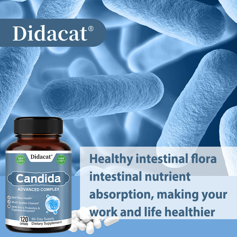 Candida Advanced Probiotic Support Intestinal Health Bacterial Balance 120 Pills