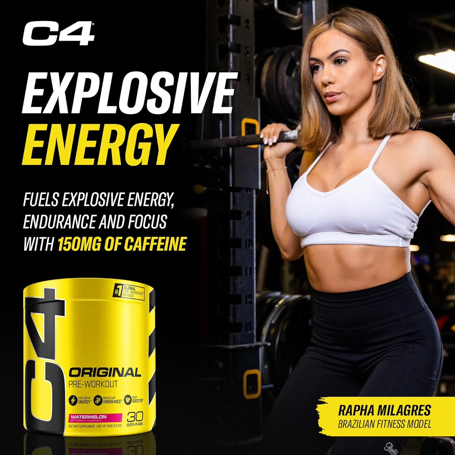 C4 Original Pre-Workout Powder, Watermelon, 30 Servings