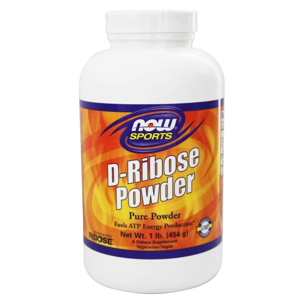 NOW Foods D Ribose 100% Pure Powder, 1 lb.