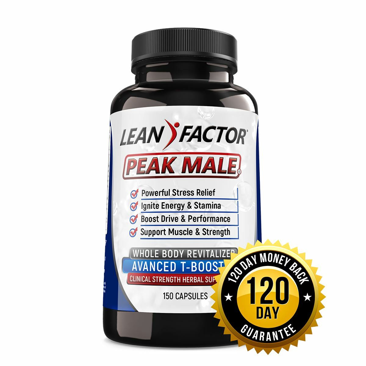 Peak Male Professional Strength Testosterone Booster – Money Back Guarantee