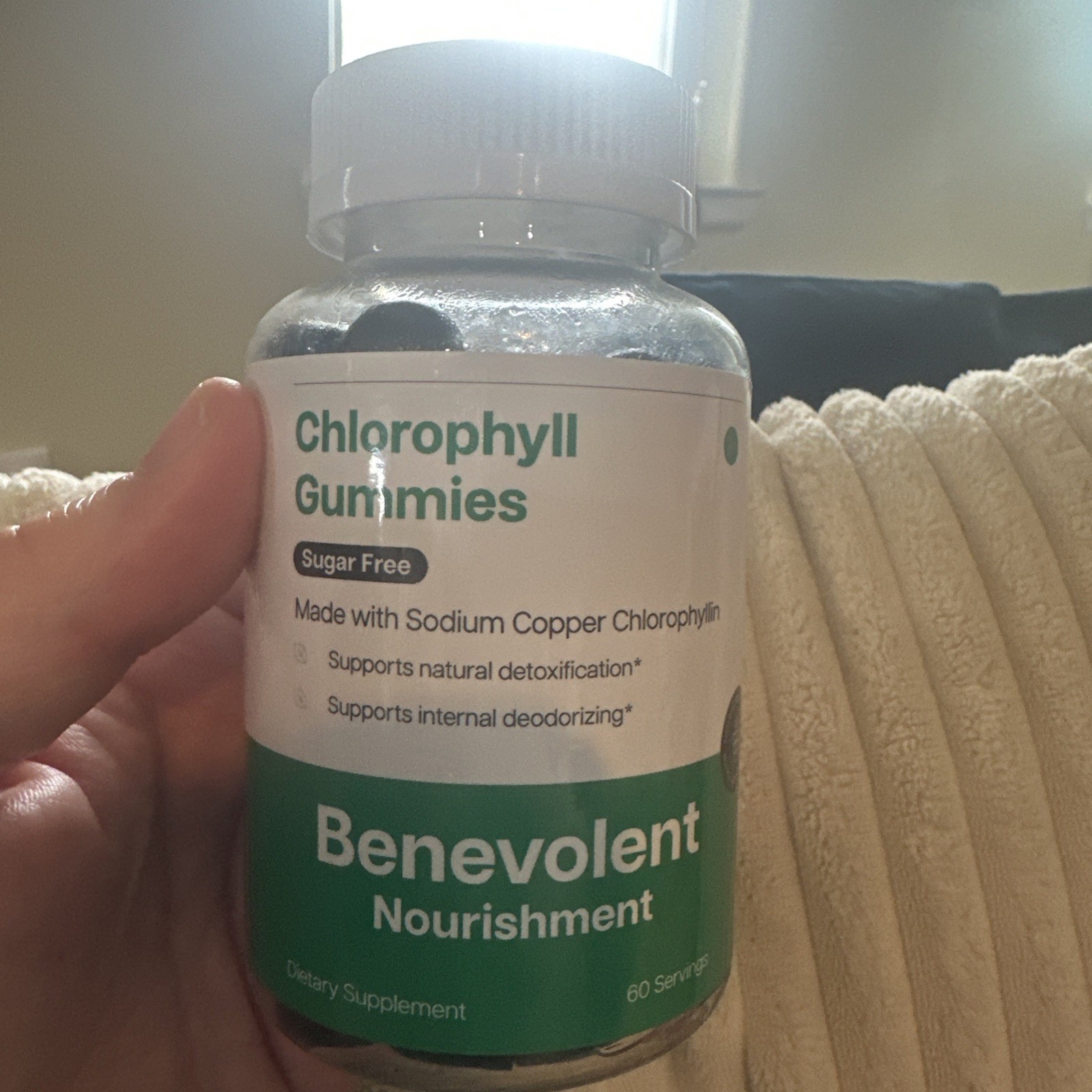 Chlorophyll Gummies for Women & Men – 50mg Sodium Copper Chlorophyllin Detox 60