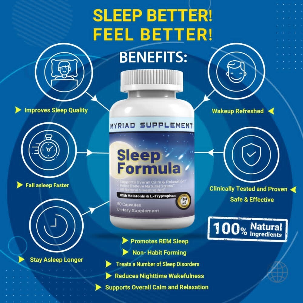 Extra Strength Sleeping Pills/Stress Relief Timed Release capsules Body recovery