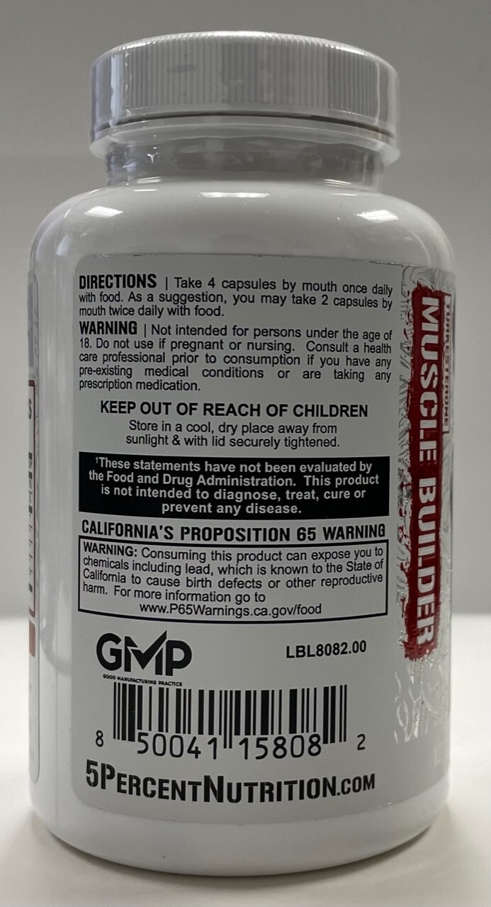 5% Nutrition BIGGER BY THE DAY 90 capsules – MUSCLE BUILDER WITH TURKESTERONE