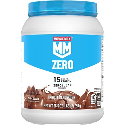 Muscle Milk Zero, 100 Calorie Protein Powder, Chocolate, 15g Protein, 1.65