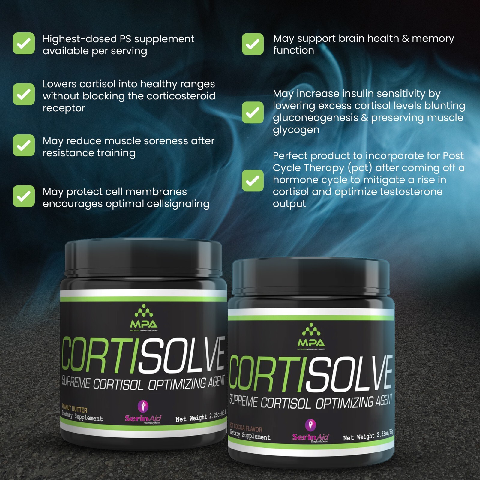 MPA Supps CortiSolve SerinAid Supplements – NEW! – **FREE SHIPPING!**