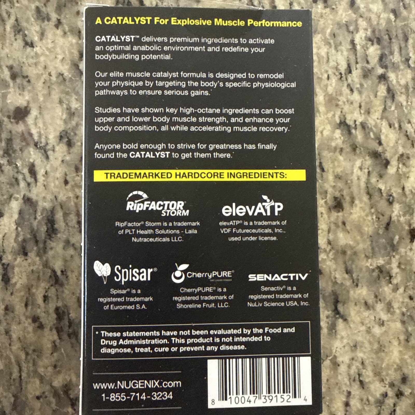 Nugenix Catalyst Enhanced Muscle Builder, Muscle Recovery 90ct, Exp: 8/26